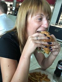 Man eating food