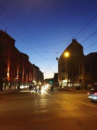 City street at night