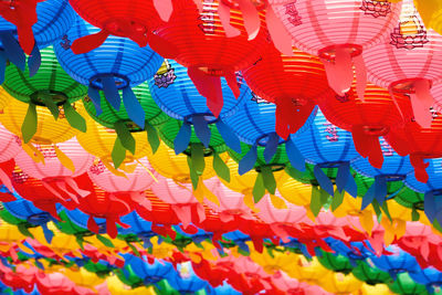 Multi colored lanterns