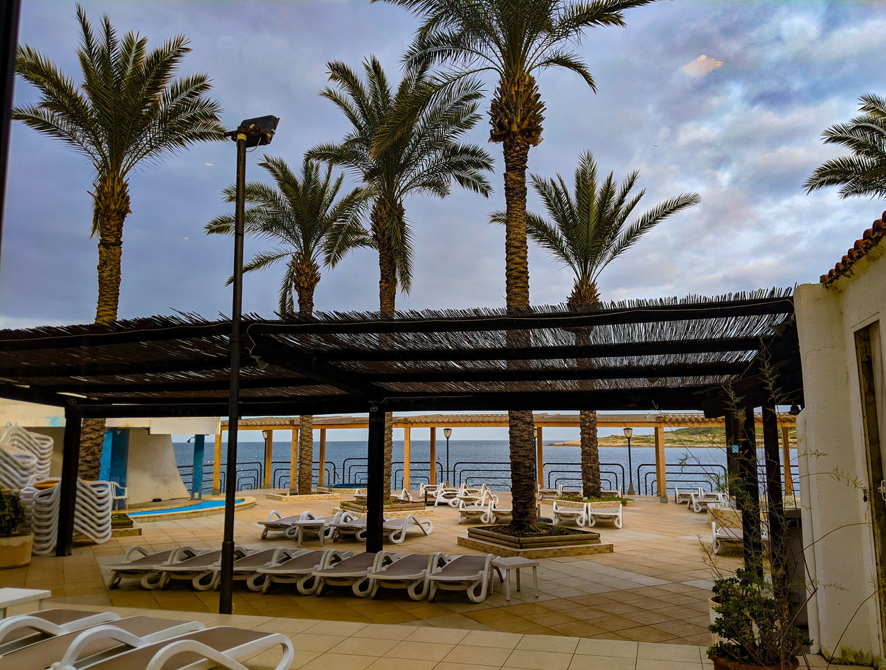 VIEW OF SWIMMING POOL AGAINST SKY