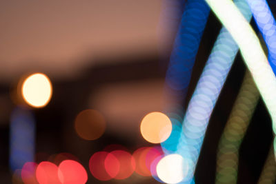 Close-up of illuminated lights