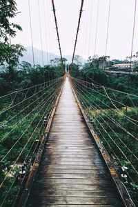 Bridge against clear sky