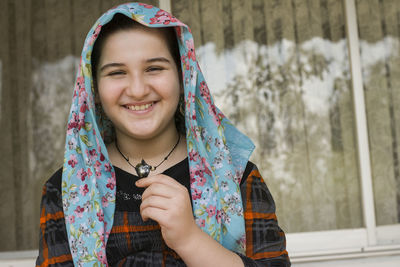 Portrait of a smiling young woman