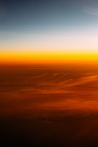 Scenic view of cloudscape during sunset