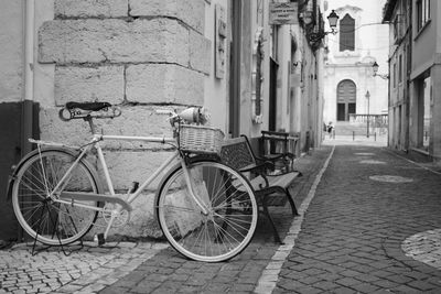 Bicycle on street in city