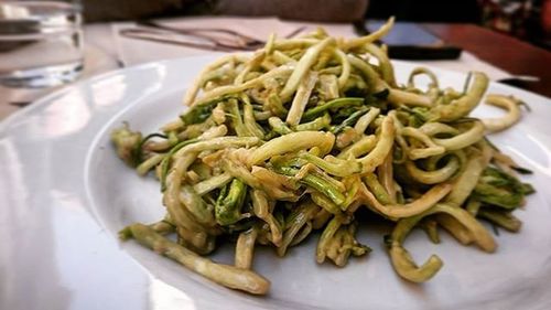 Close-up of served food