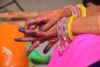 Close-up of human hand