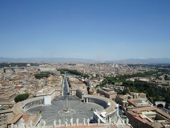 High angle view of cityscape