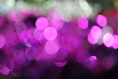 Defocused image of lights