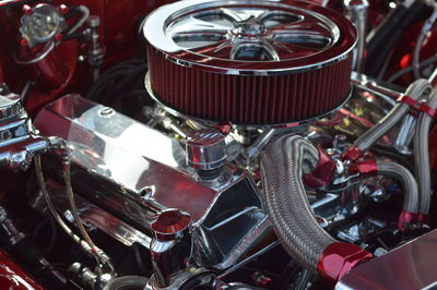 Engine of vintage car