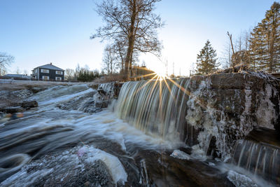 Waterfall at an old mill