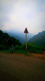 Road passing through landscape