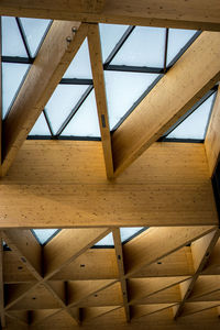 Low angle view of ceiling of building