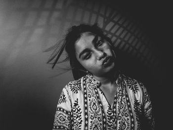 Close-up of young woman