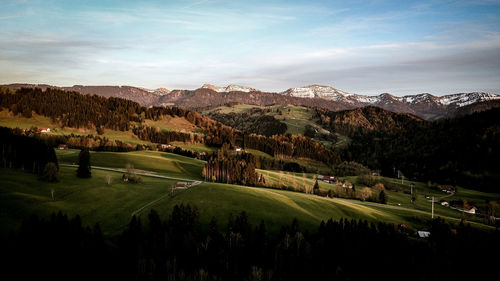 Scenic view of landscape against sky