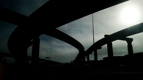 Low angle view of bridge against sky