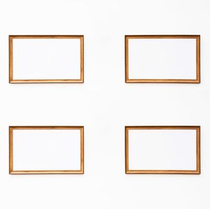 Low angle view of white wall in museum