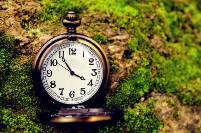 Close-up of a pocket watch