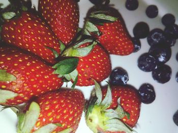 Full frame shot of strawberries