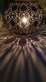 Close-up of illuminated light bulbs