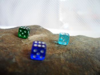 High angle view of multi colored pencils on table