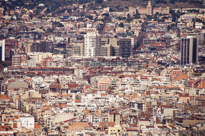 High angle view of townscape