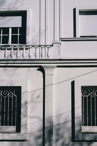 Closed window of building