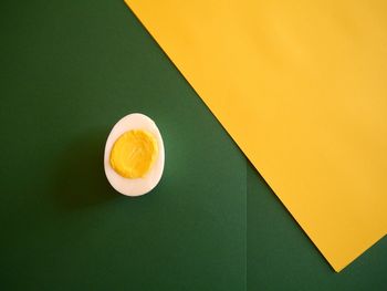 High angle view of bread on table