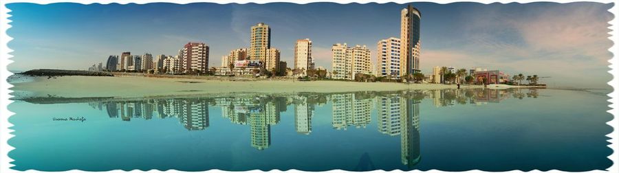 Skyscrapers in water