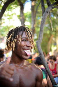 Portrait of a smiling young man