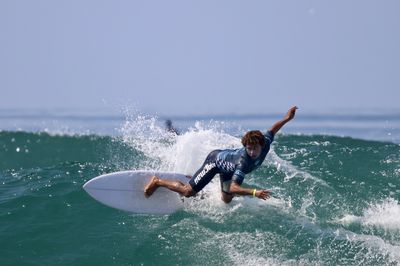 Man surfing in sea