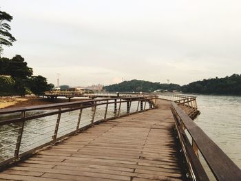 Footbridge over river