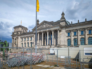 Low angle view of building against sky