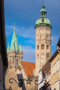 Low angle view of buildings against sky