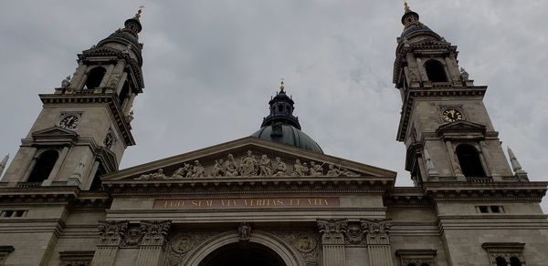 Low angle view of building against sky