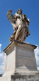 Low angle view of statue