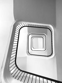 Low angle view of spiral stairs