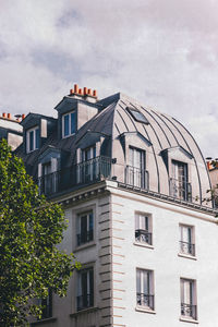 Low angle view of buildings against sky