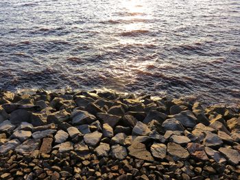 Stones on beach