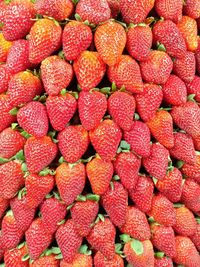 Full frame shot of strawberries