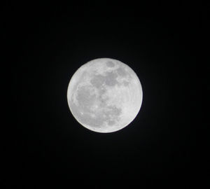 Scenic view of full moon against sky at night