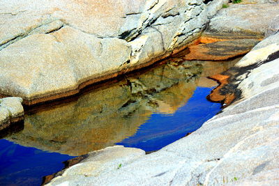 High angle view of water