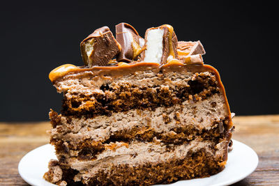 Close-up of dessert in plate