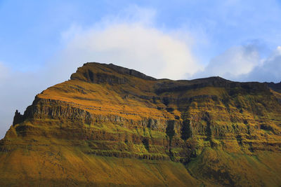 Scenic view of mountain against sky