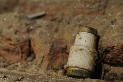 Close-up of old rusty metal