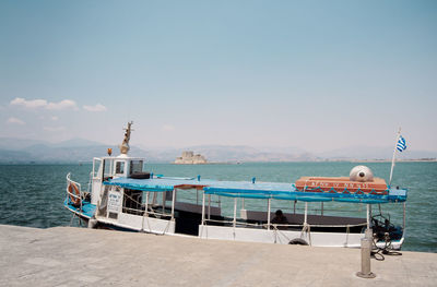 Boats in sea