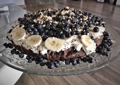 Close-up of cake on plate