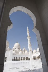 Low angle view of historical building against sky