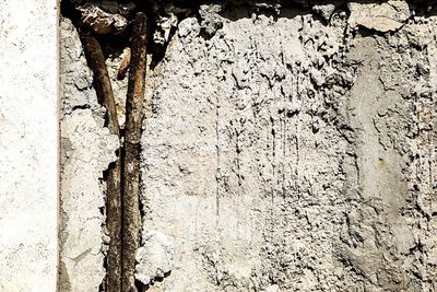 Full frame shot of damaged wall