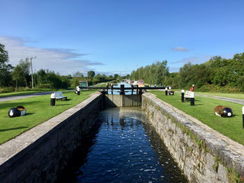 Canal lock in shannon harbour, ireland